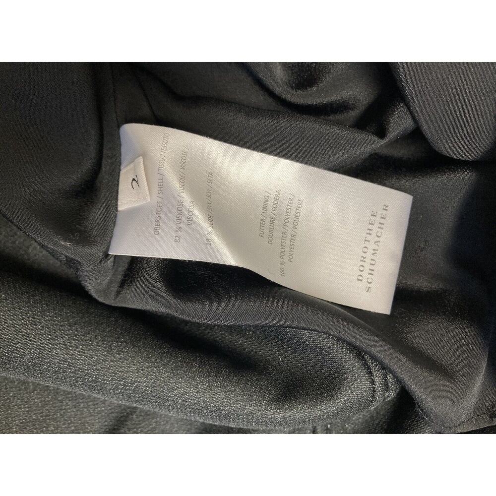 DOROTHEE SCHUMACHER Gray Crushed Velvet Pocket A-Line Knee Length Skirt Size M - Picture 4 of 4